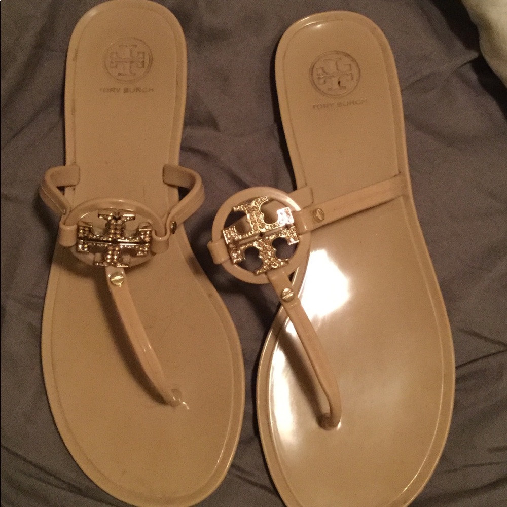 Tory Burch Rhinestone Jelly Sandals